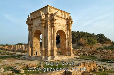 Arch of Septimus Severus, Leptis Magna Roman Ruins, Libya