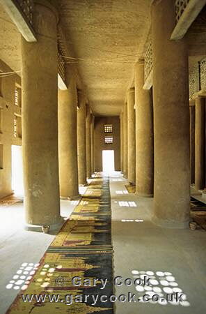 Courtyard inside a Fulani mosque, Mali