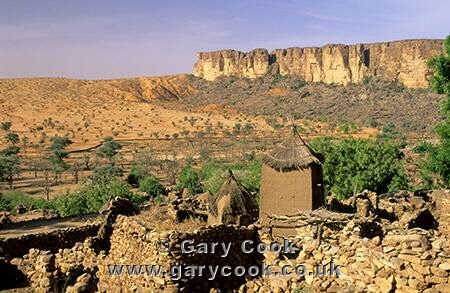 Dogon village of Nombori and the Bandiagara Escarpment, Mali