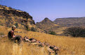 Enjoying the view, Damaraland, north east of Kamanjab, Namibia
