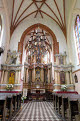 Interior of St Anne's Church, Vilnius, Lithuania
