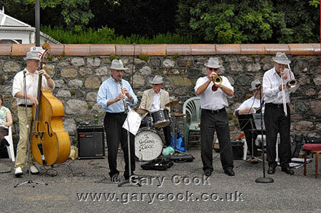 Esk Valley Jazz Band, playing at the Gatehouse of Fleet Gala 2007, Dumfries and Galloway, Scotland